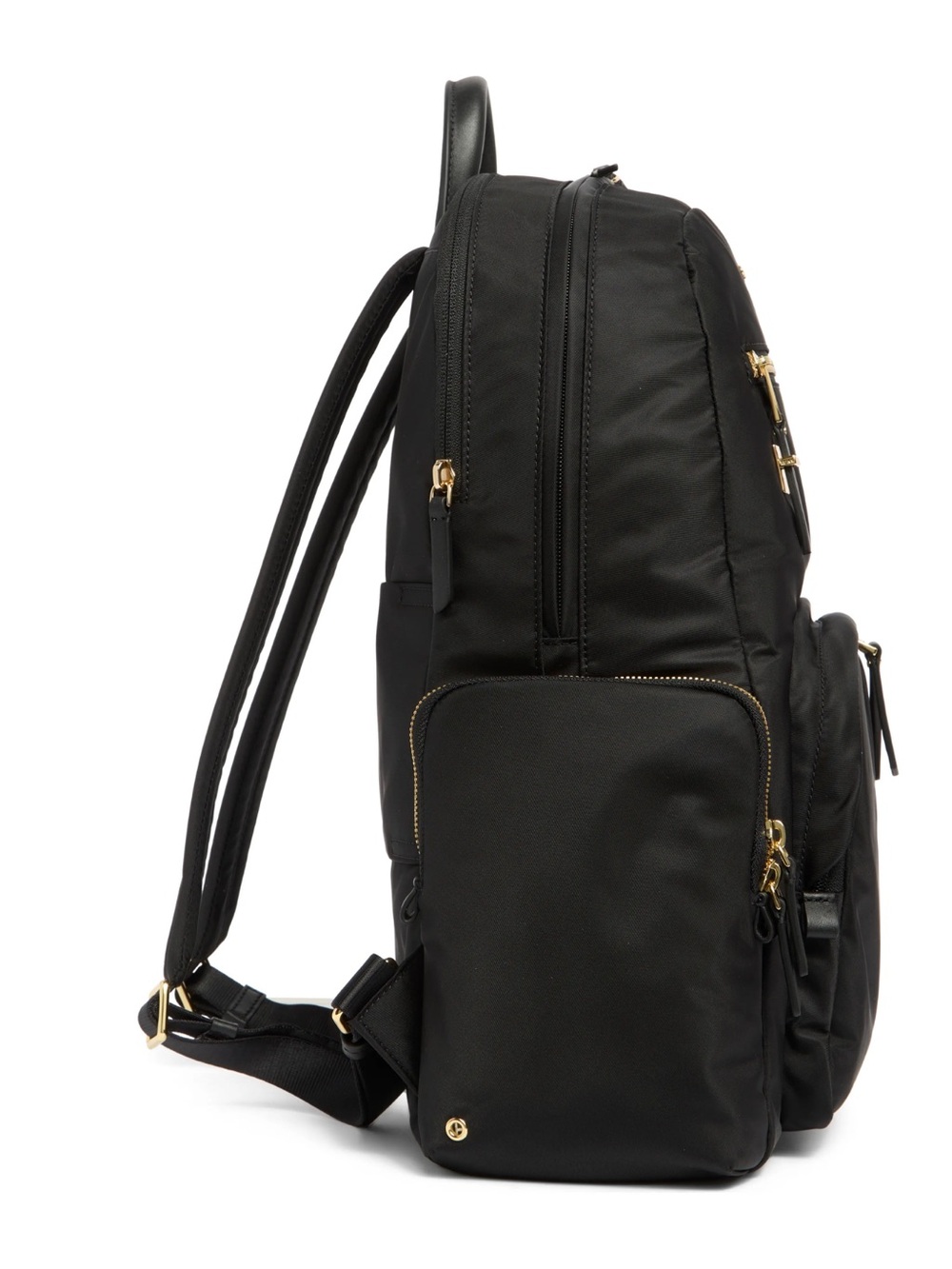 ONE DAY SALE 🫶🏻Tumi Black Nylon Backpack with Gold-Tone Hardware - Picture 4 of 16